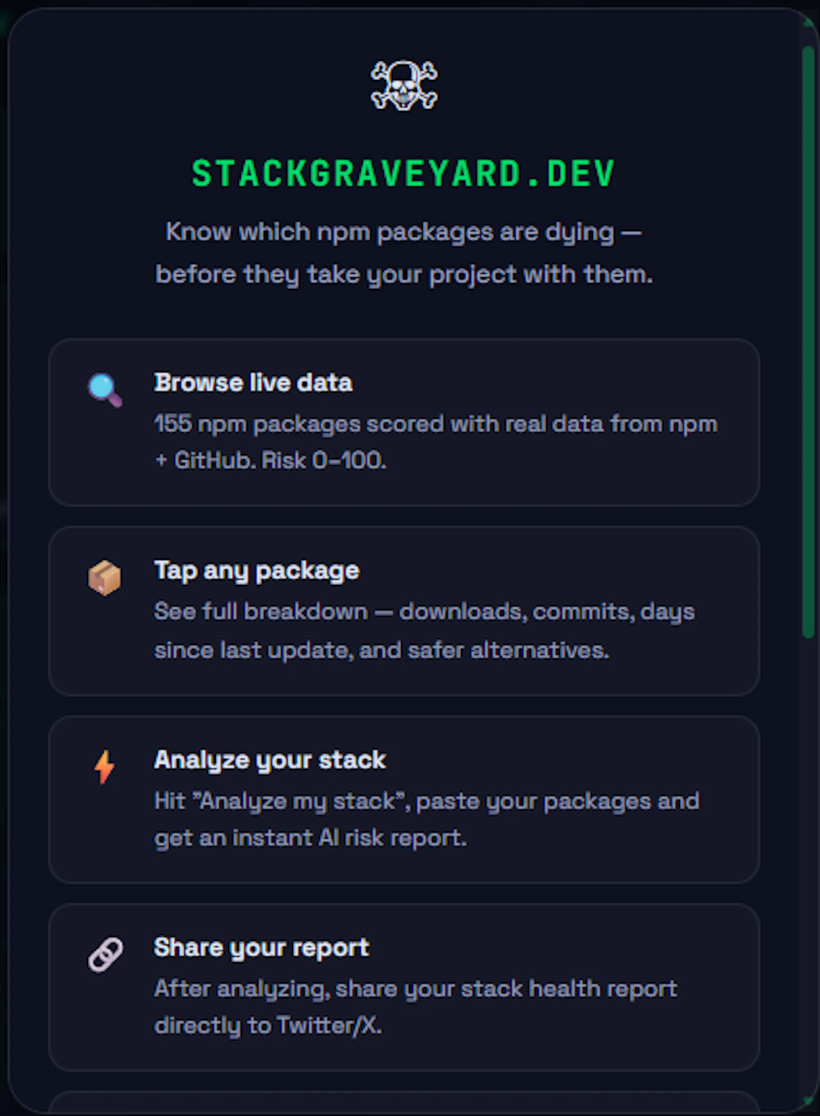 Stack Graveyard screenshot 1