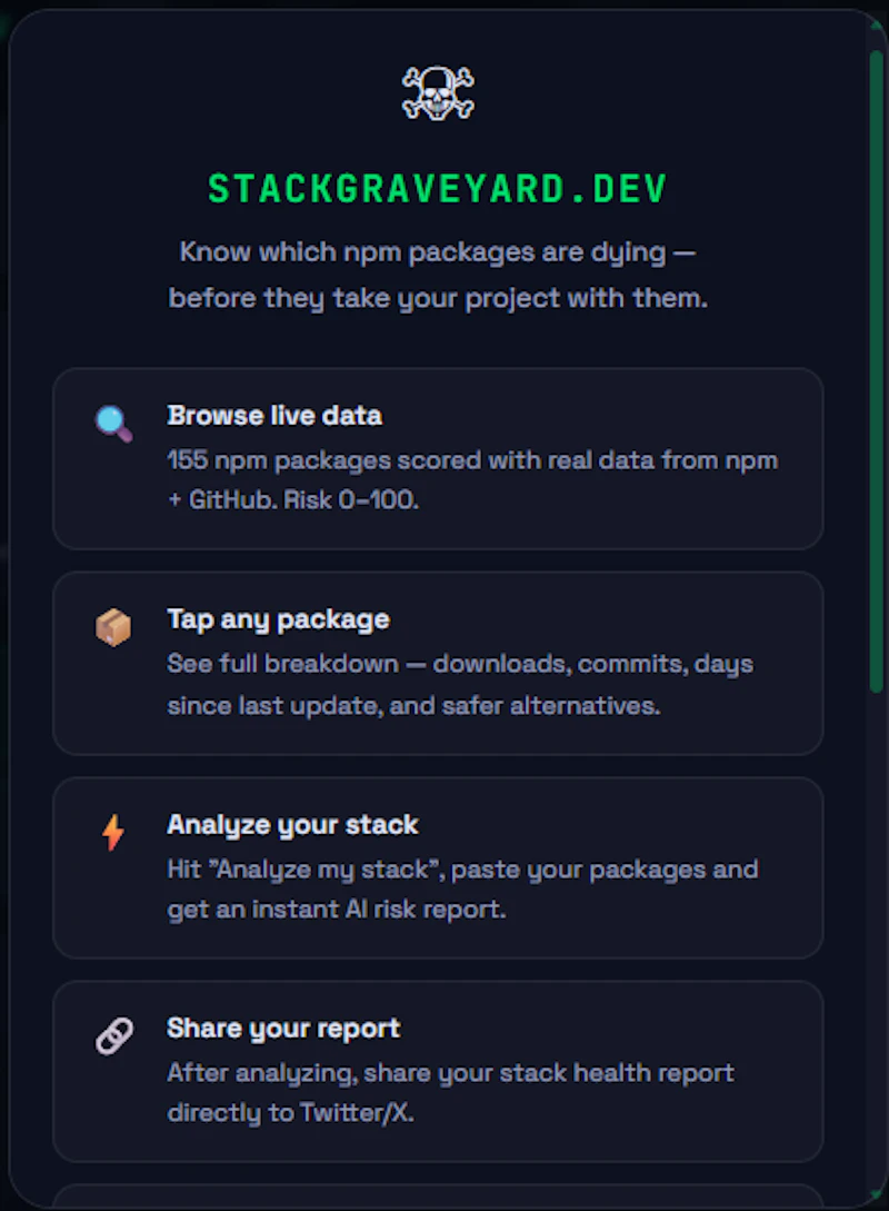 Stack Graveyard screenshot 1