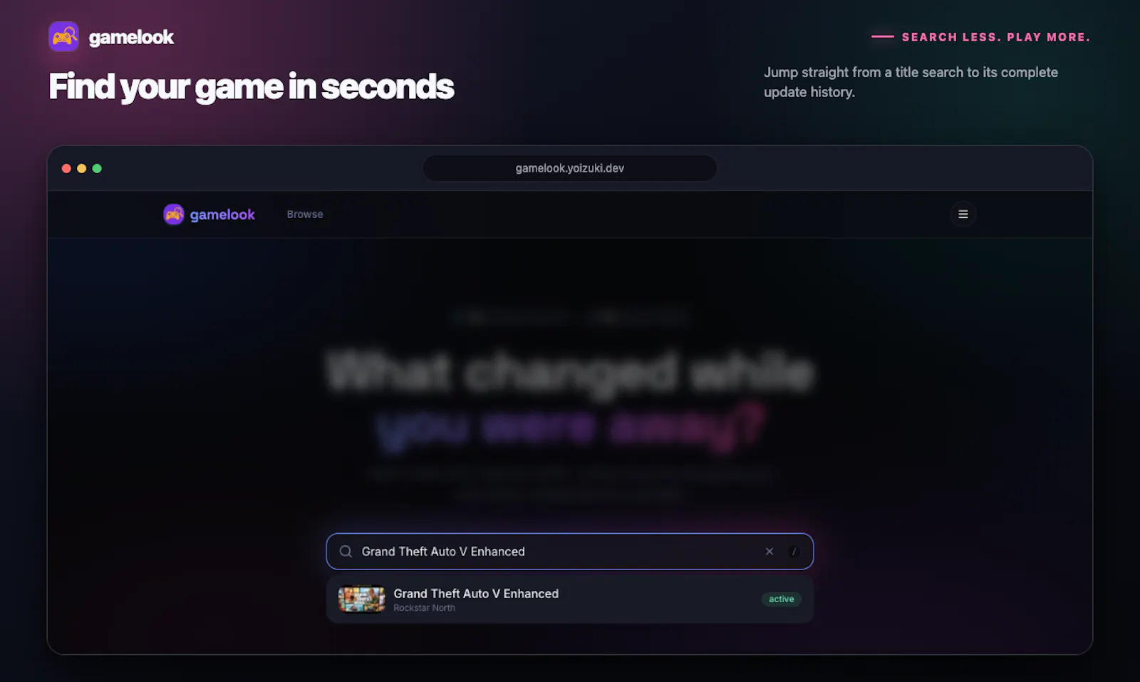 Gamelook screenshot 3