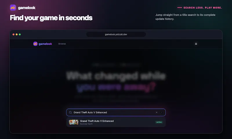 Gamelook screenshot 3