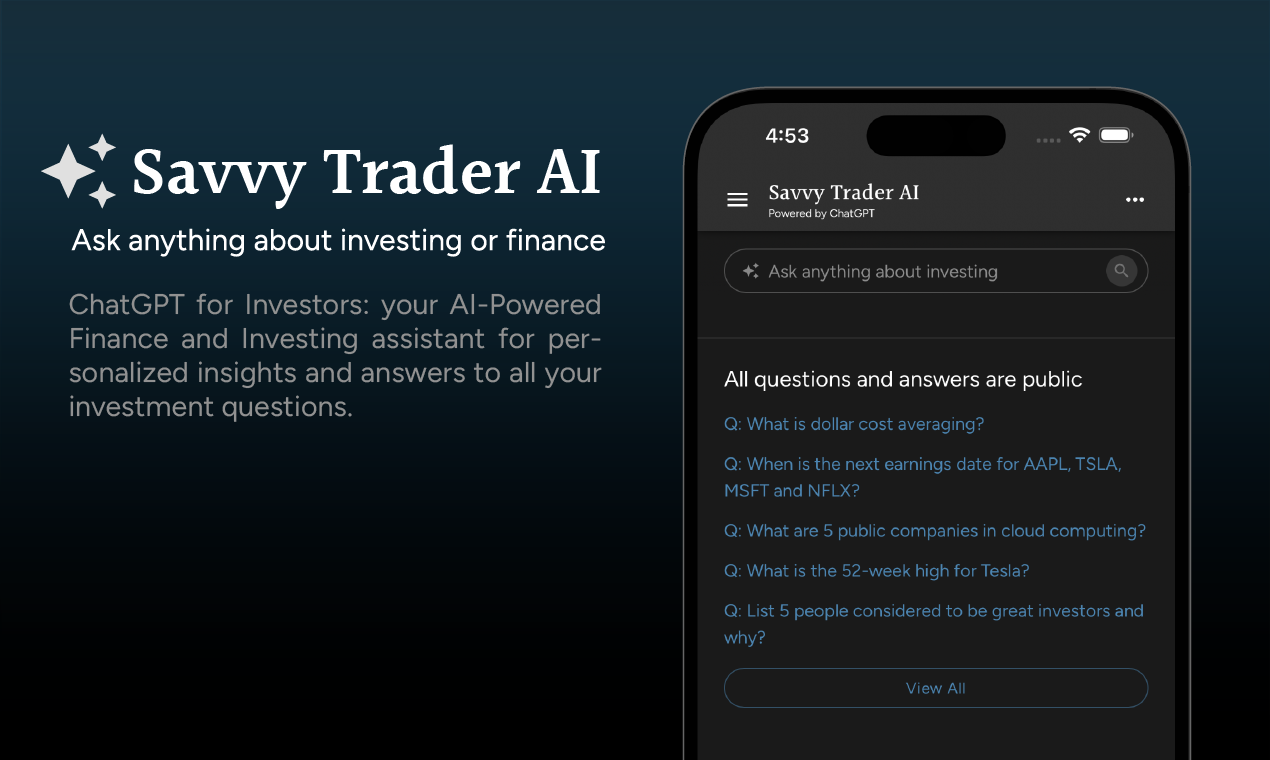 Savvy Trader AI media 2