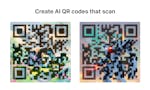 AI QR code generator image