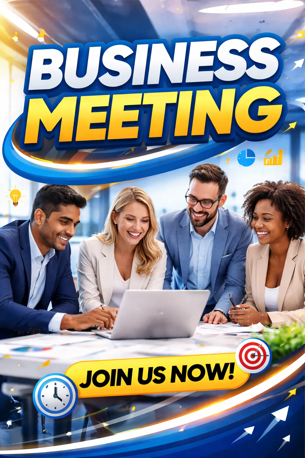 Canva Business Meeting Template 專案橫幅