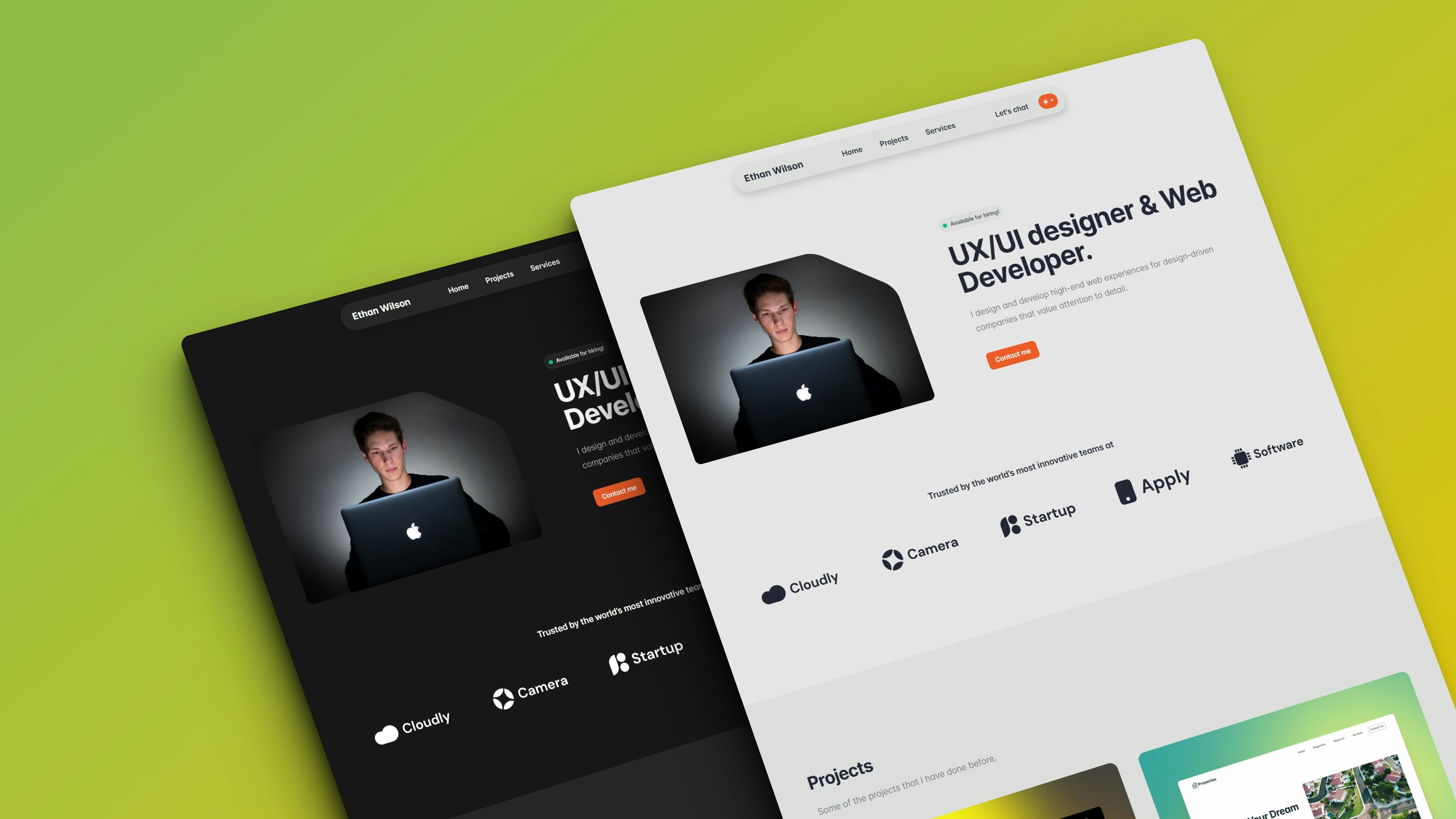 妻子 - UX/UI設計師和Web開發人員HTML投資組合模板 media 2