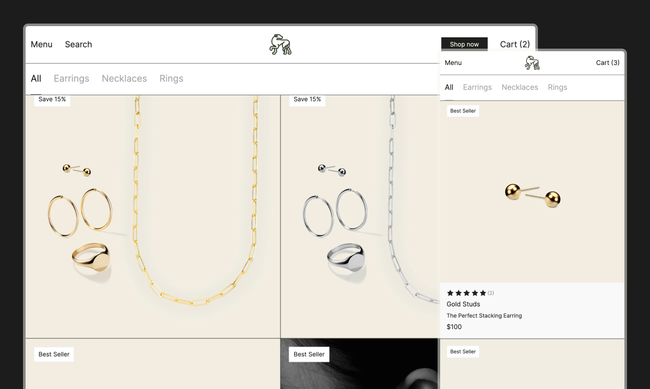 अंतरिक्ष Shopify थीम मीडिया 5