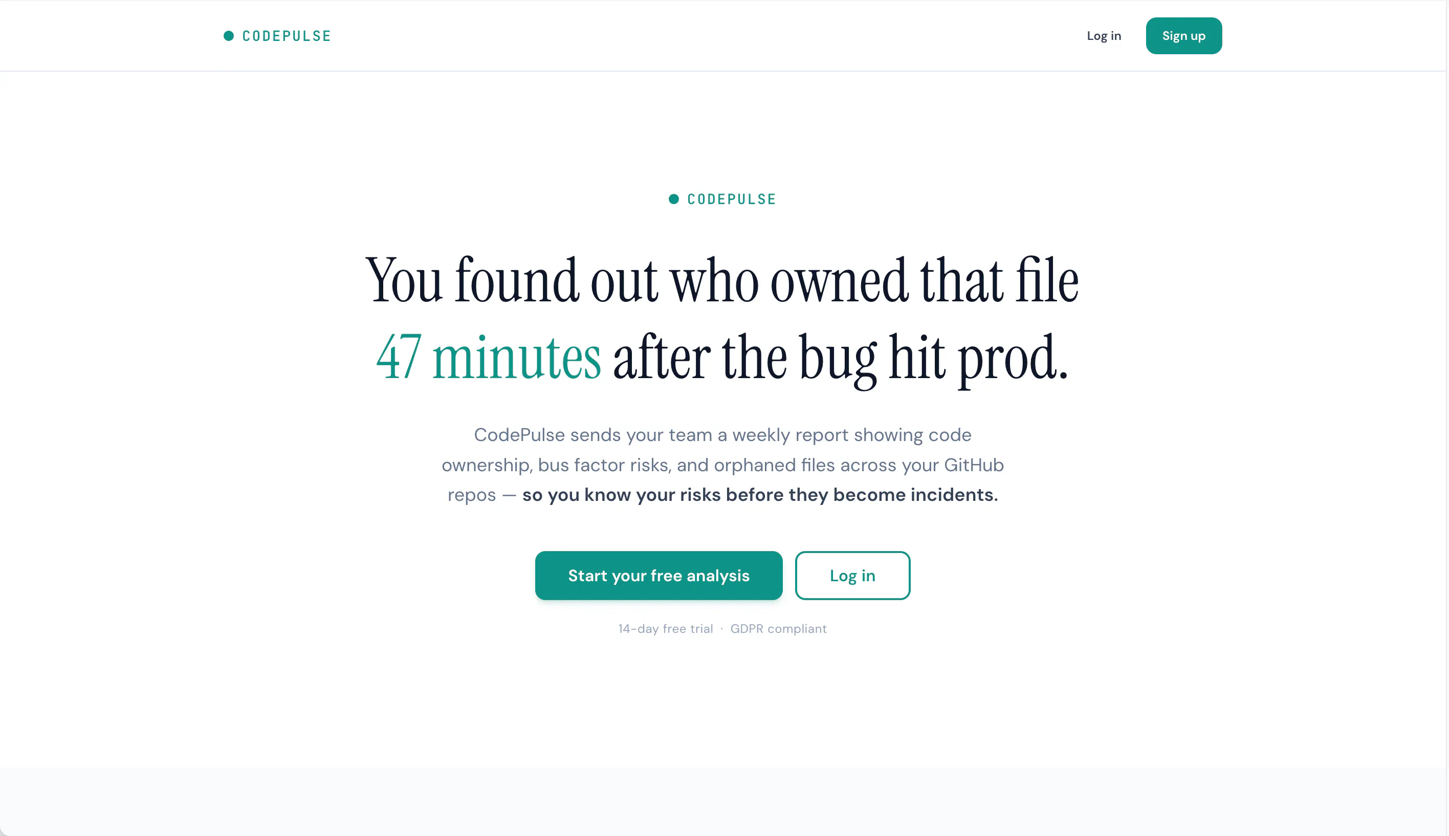 CodePulse — Know who owns your code gallery image