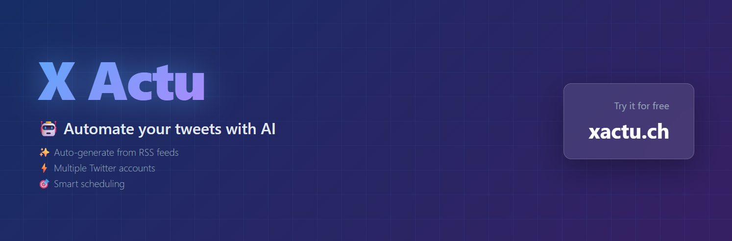 X Actu - Main product screenshot demonstrating key features and user interface