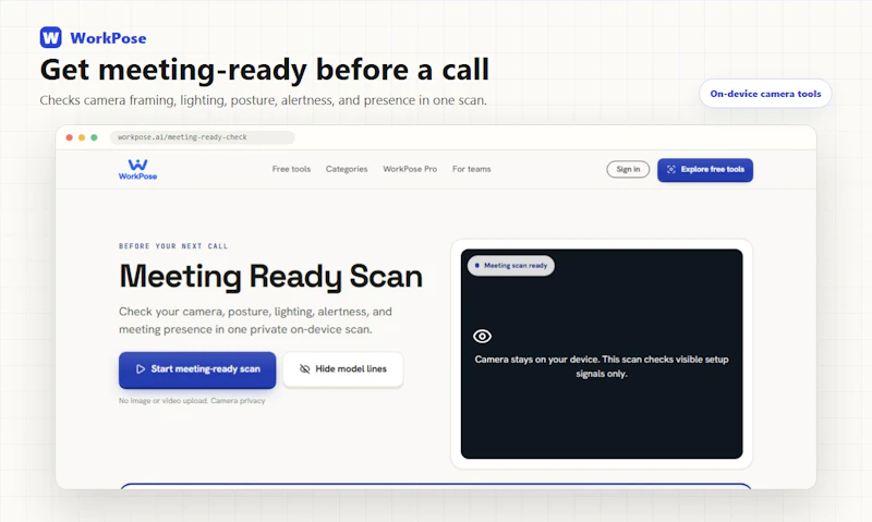 WorkPose screenshot 1