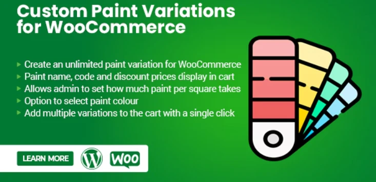 Custom Paint Variation for Woocommerce