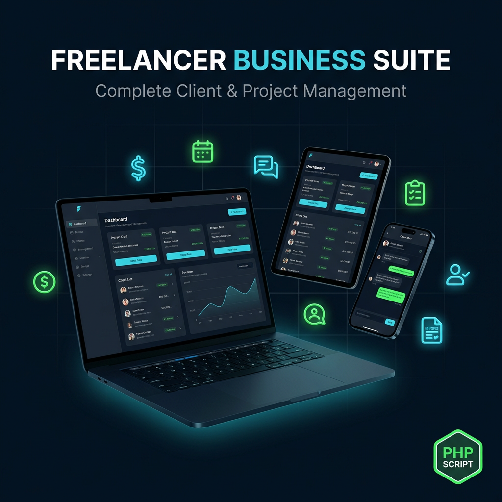 Freelancer Business Suite - Main product screenshot demonstrating key features and user interface