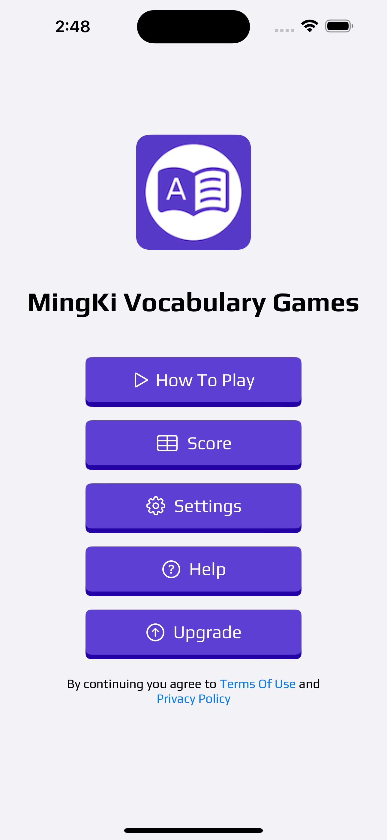 Mídia 2 de Jogos de vocabulário Mingki - Jogue jogos de palavras em widgets