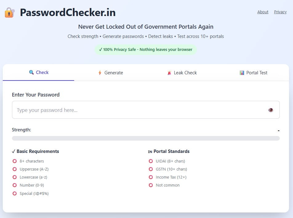 Password Strength Checker & Generator - Screenshot 3 preview