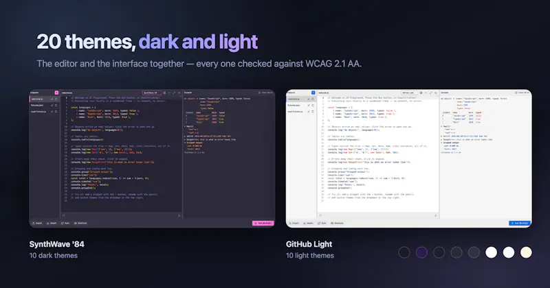 Offline JS Playground screenshot 4