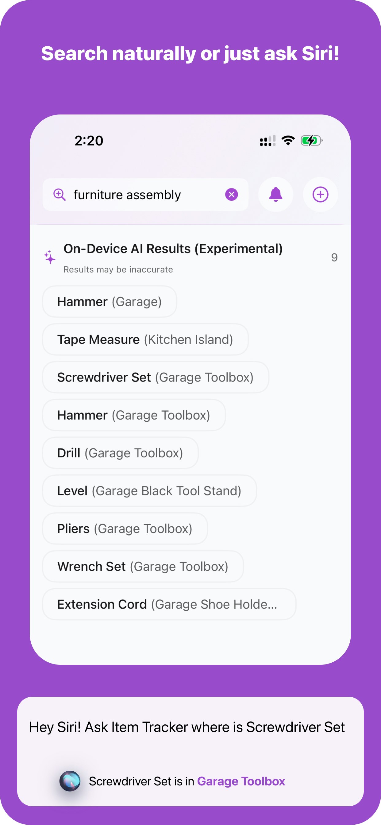 Item Tracker: Home Inventory - Screenshot 4 showing product features and functionality