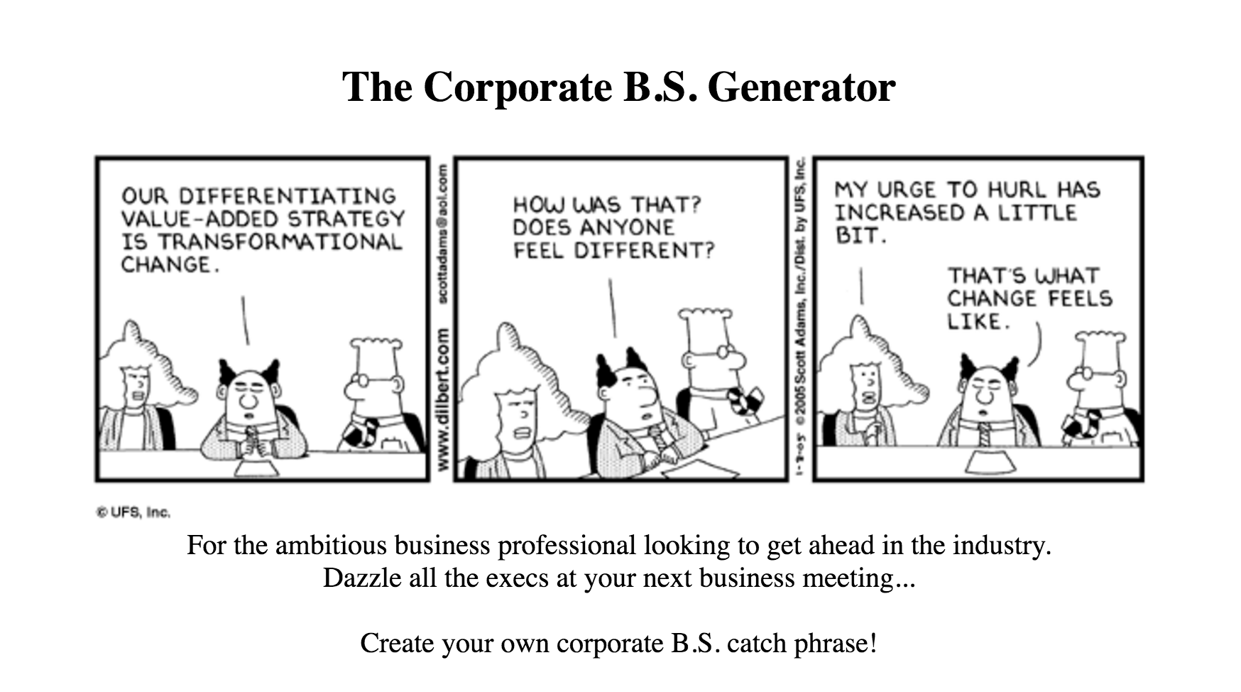 Corporate B.S. Generator Image