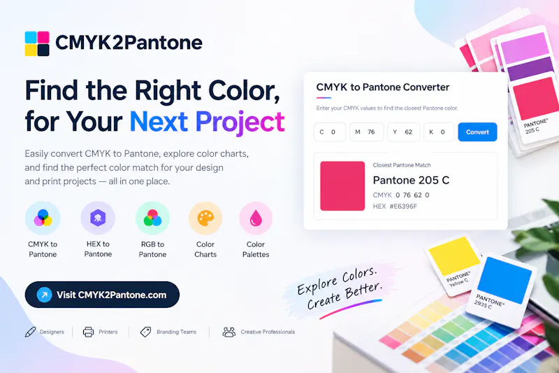 Online Free CMYK to Pantone Converter screenshot 2