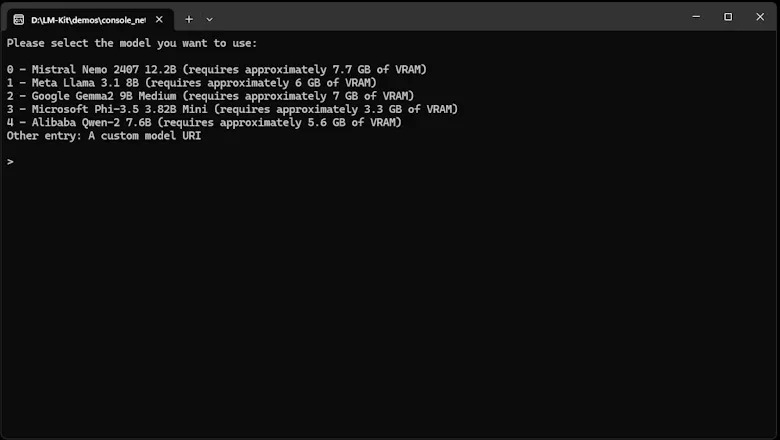 LM-Kit.NET gallery image