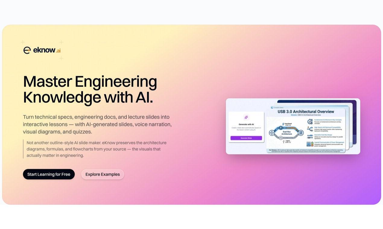 eKnow AI: AI Learning Copilot gallery image