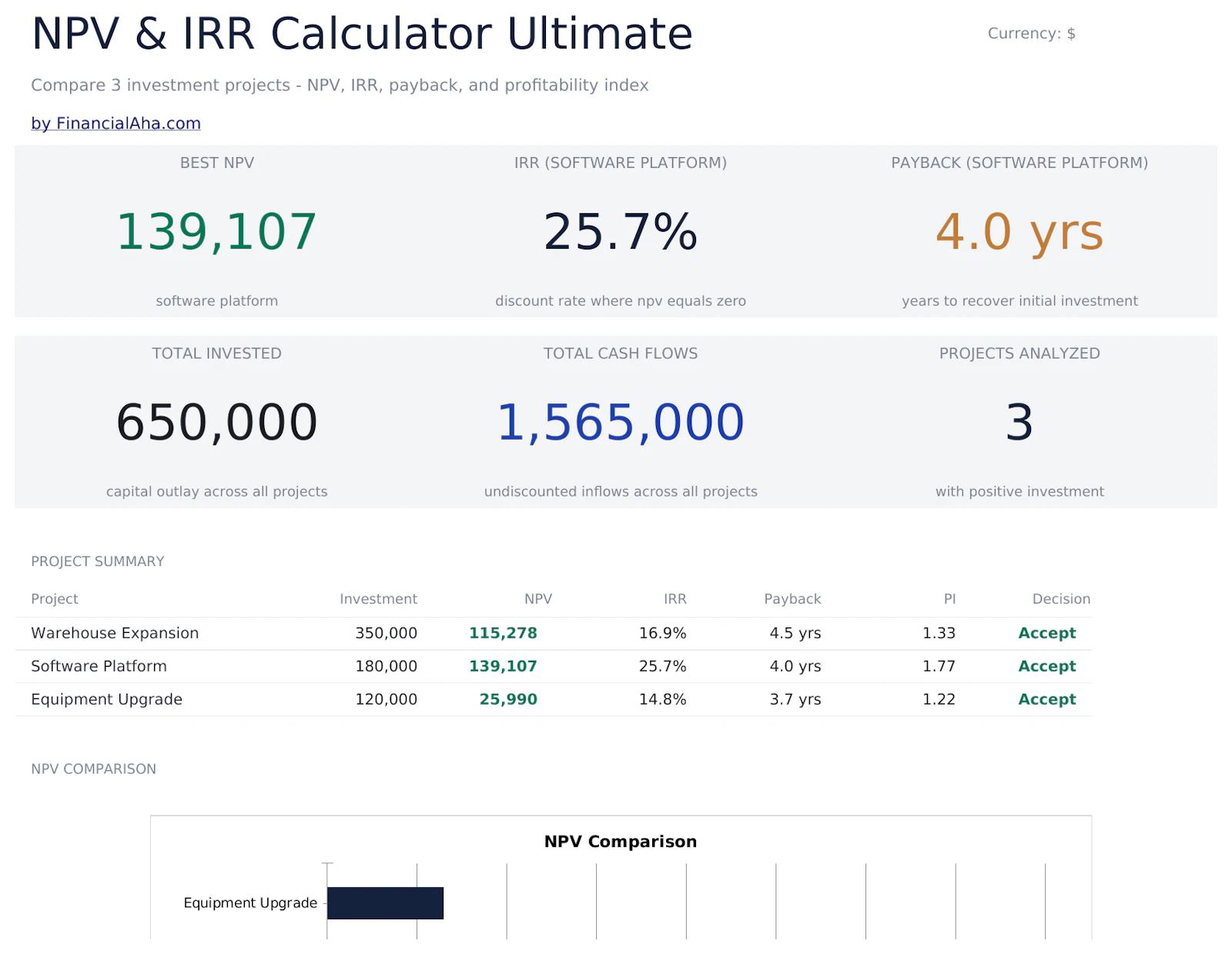 FinancialAha! Ultimate Spreadsheets screenshot 17