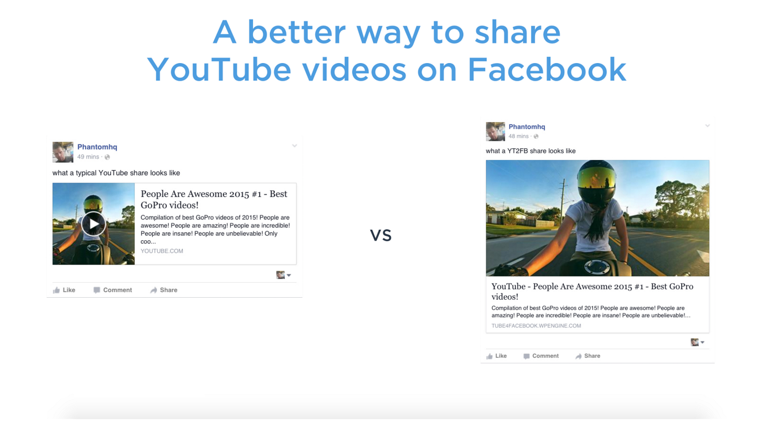YouTube to Facebook gallery image
