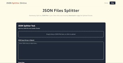 JSON File Splitter Online gallery image