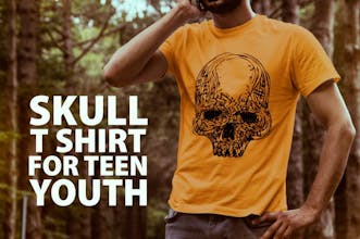 The Kick Ass Skull Shirt gallery image