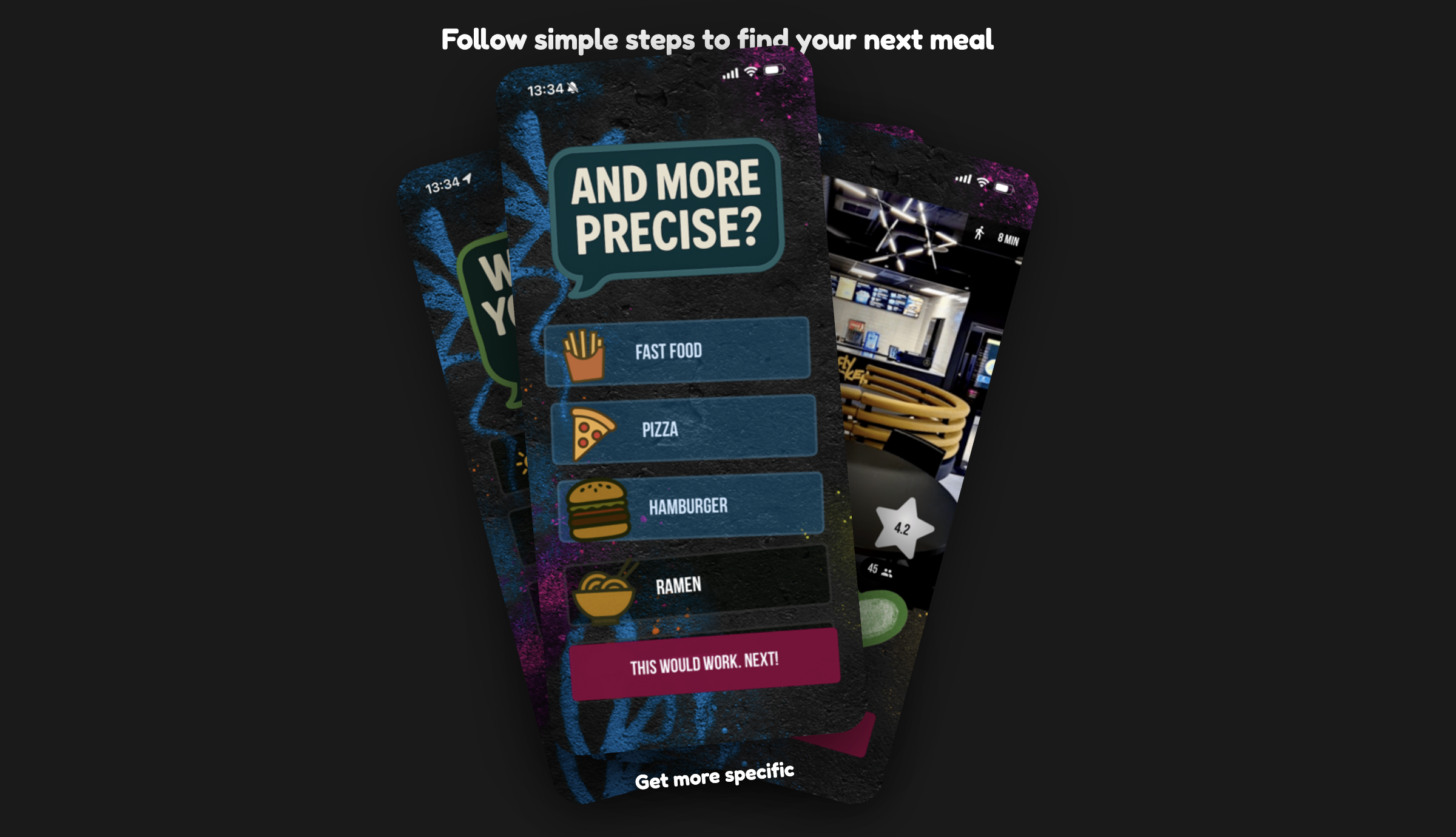 I Want Food - Screenshot 3 showing product features and functionality