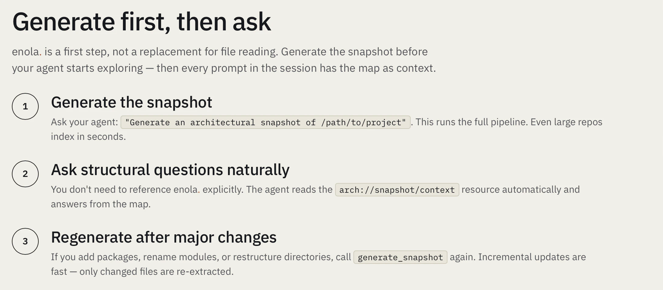 Enola. Open Source Launch screenshot 2