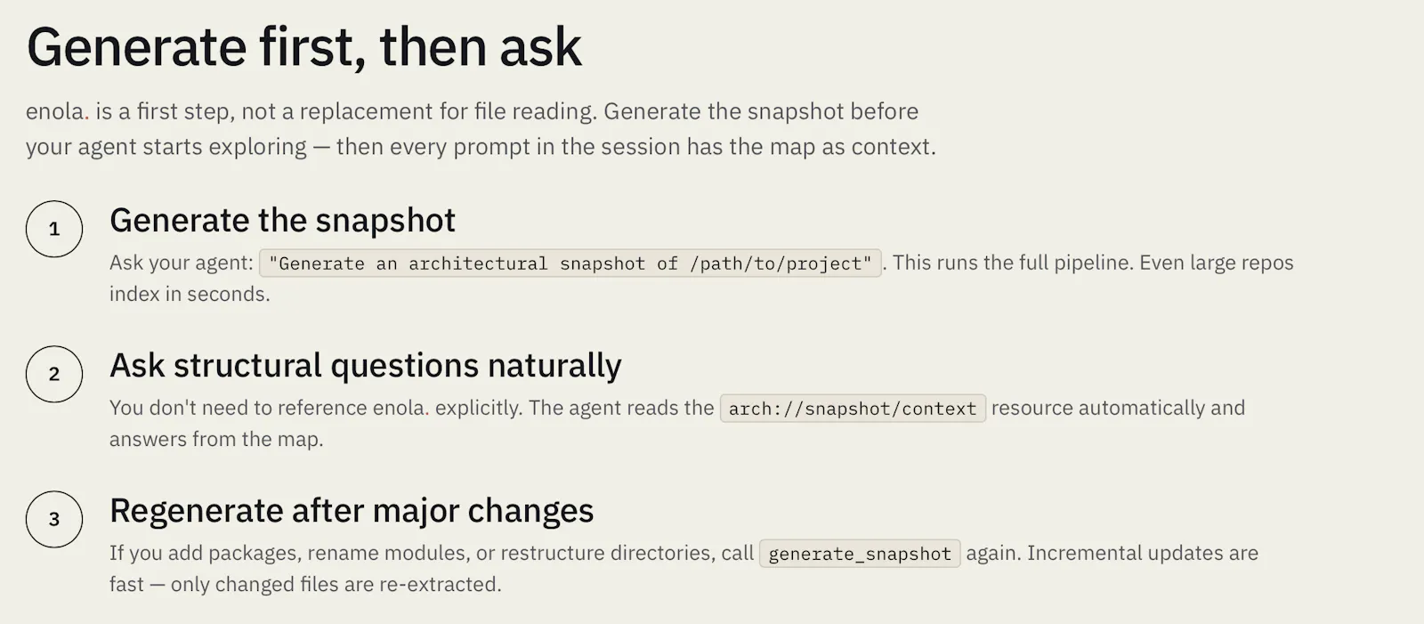 Enola. Open Source Launch screenshot 4