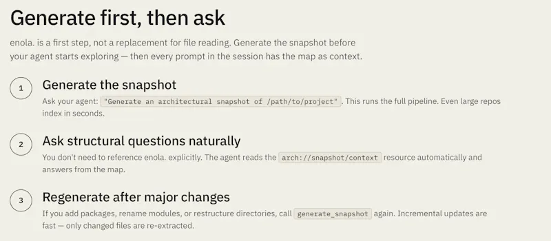 Enola. Open Source Launch screenshot 4