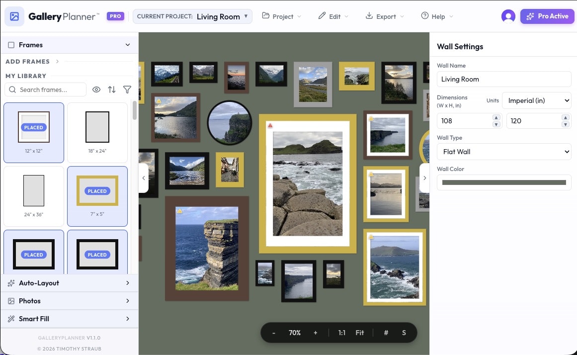 GalleryPlanner — A Gallery Wall Designer gallery image