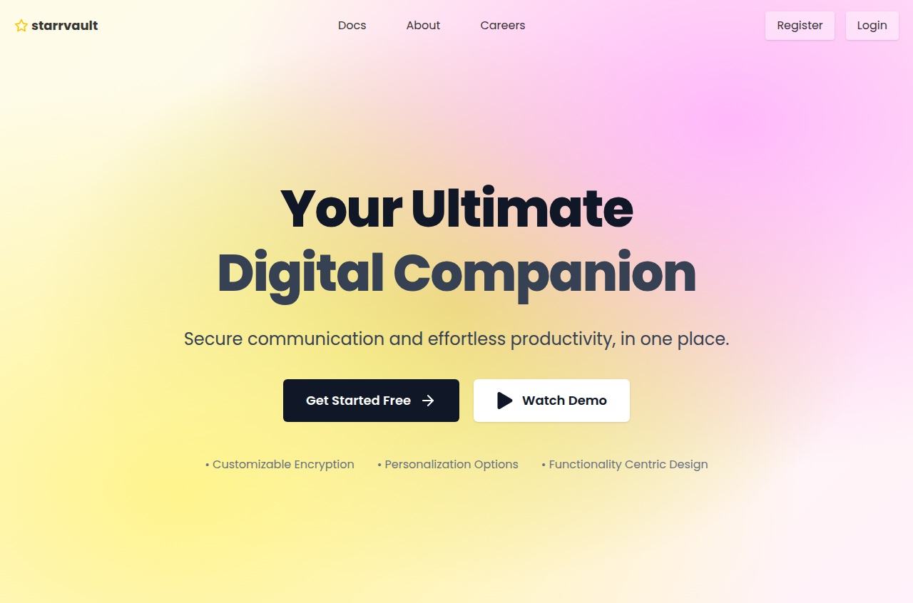 starrvault - Product Hunt launch logo and brand identity