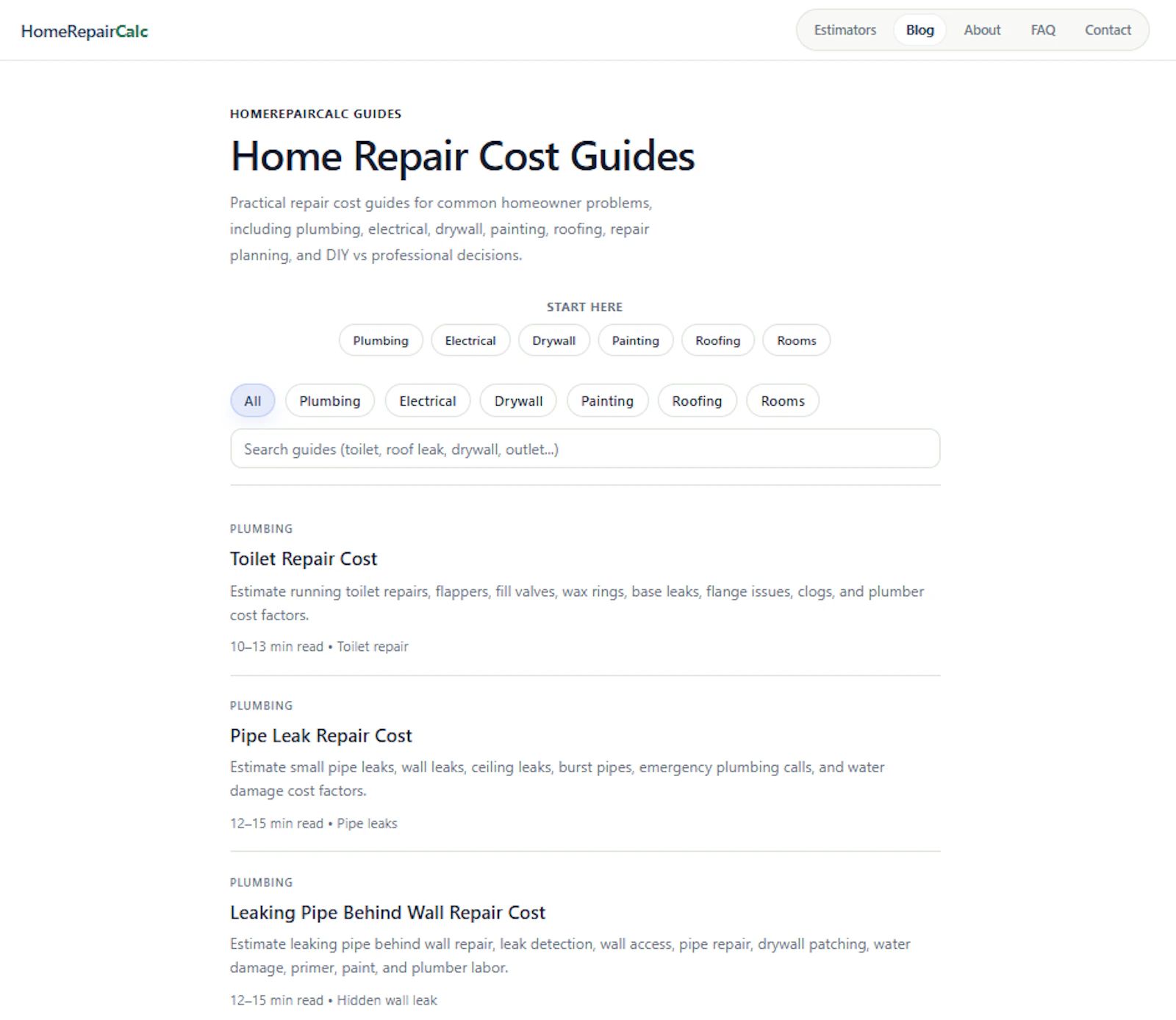 HomeRepairCalc screenshot 5