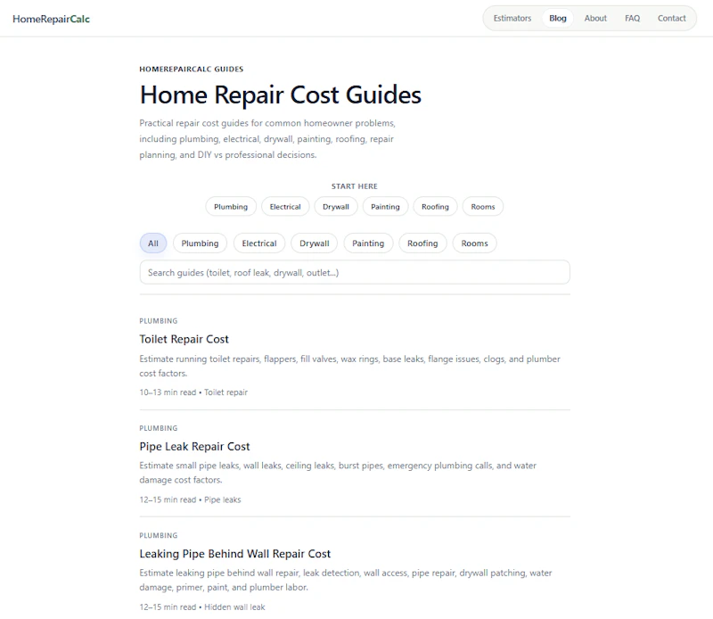 HomeRepairCalc screenshot 5