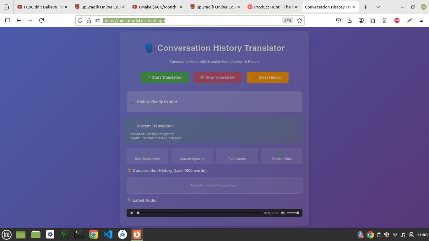 Real-Time Conversation  Translator