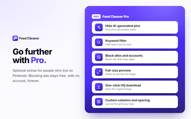 Feed Cleaner for Pinterest screenshot 7