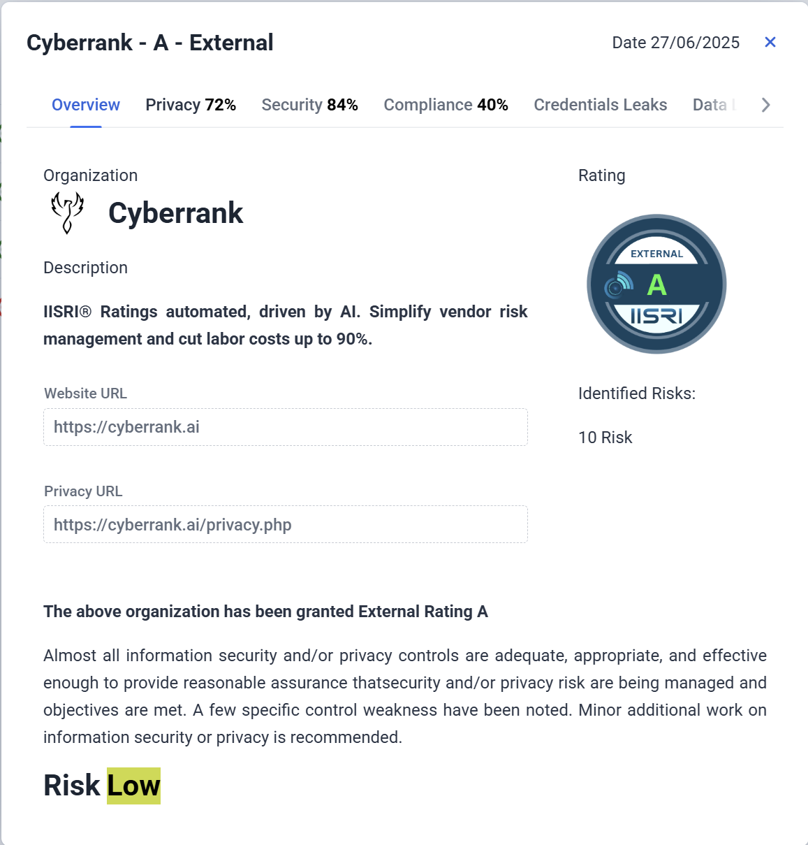 CyberRank.ai - AI-aangedreven, niet-invasief leveranciersrisicobeheer media 2