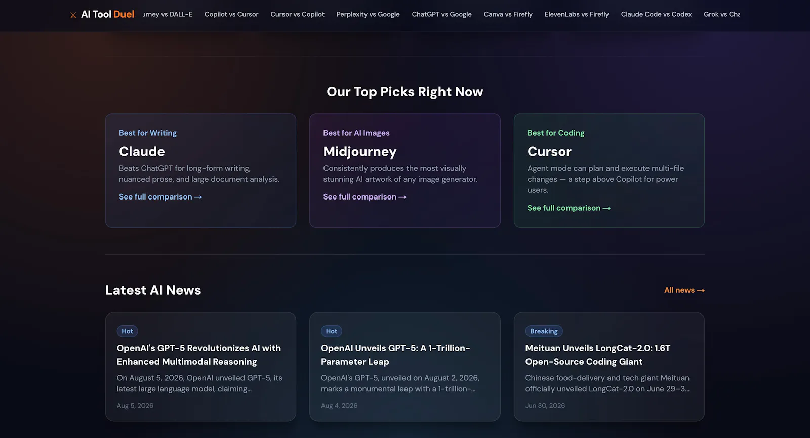 AI Tool Duel screenshot 2