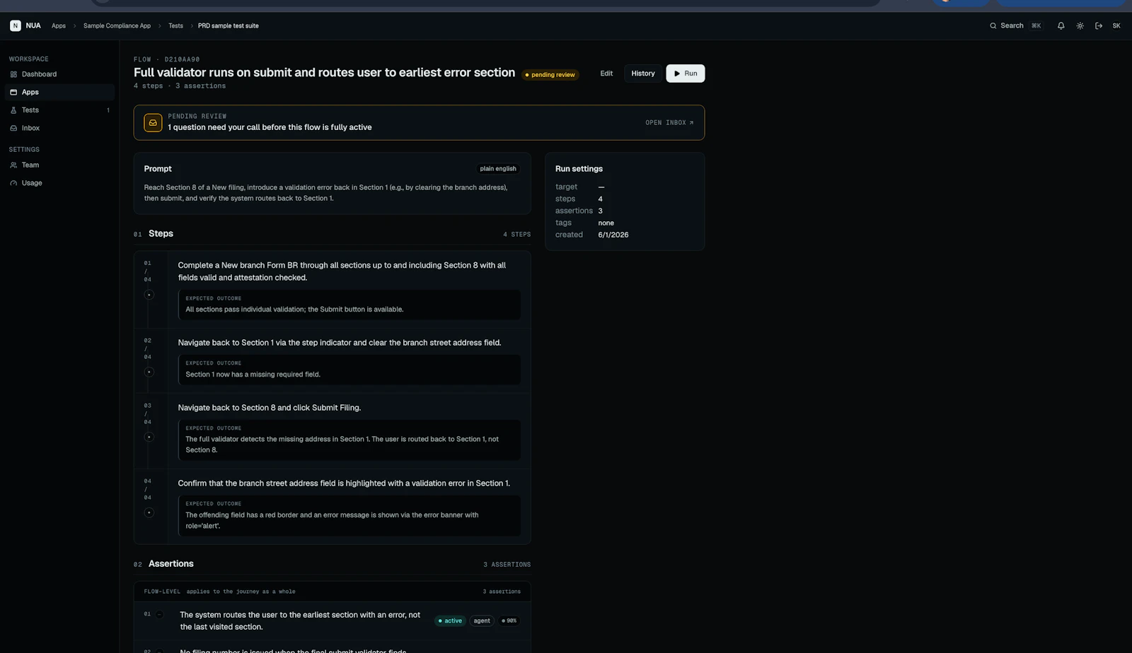 NUA screenshot 2