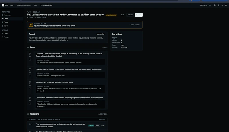 NUA screenshot 2