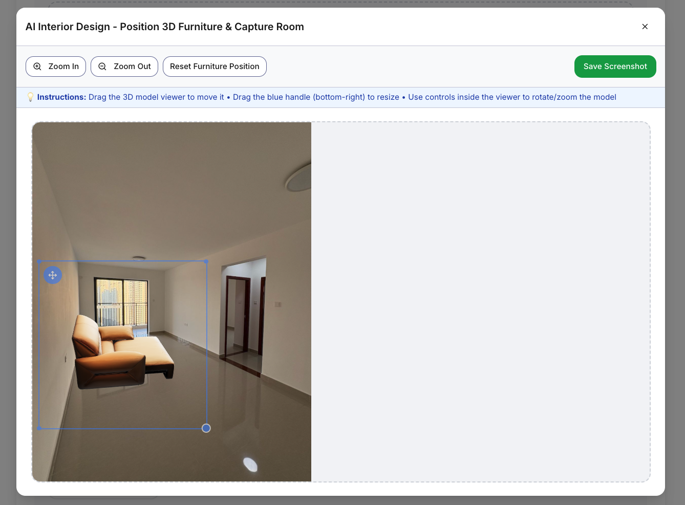ai interior design gallery image