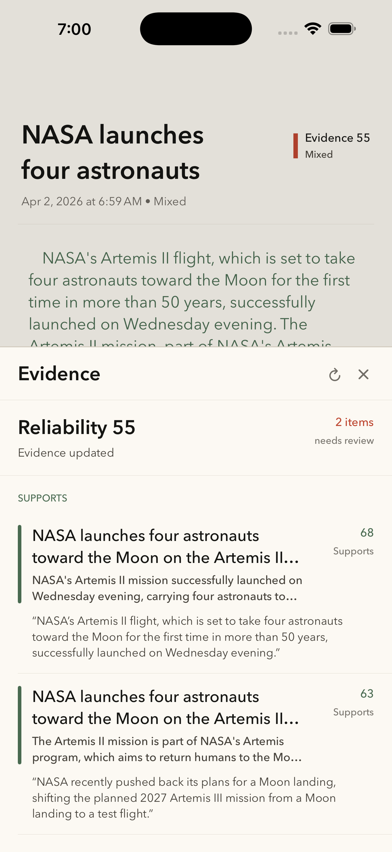 evo note gallery image