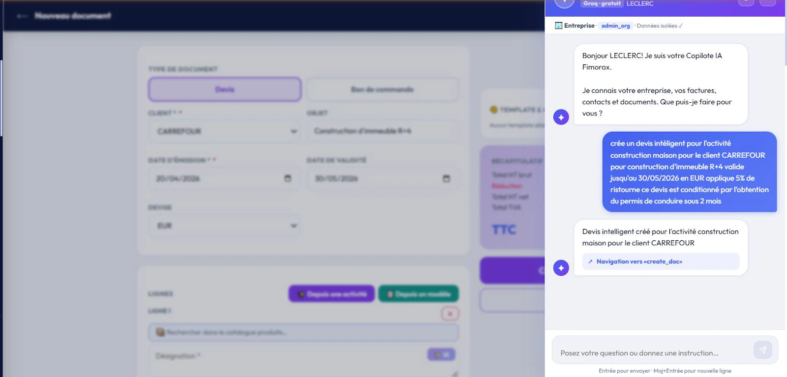 Fimorax— AI Invoicing Copilot screenshot 6