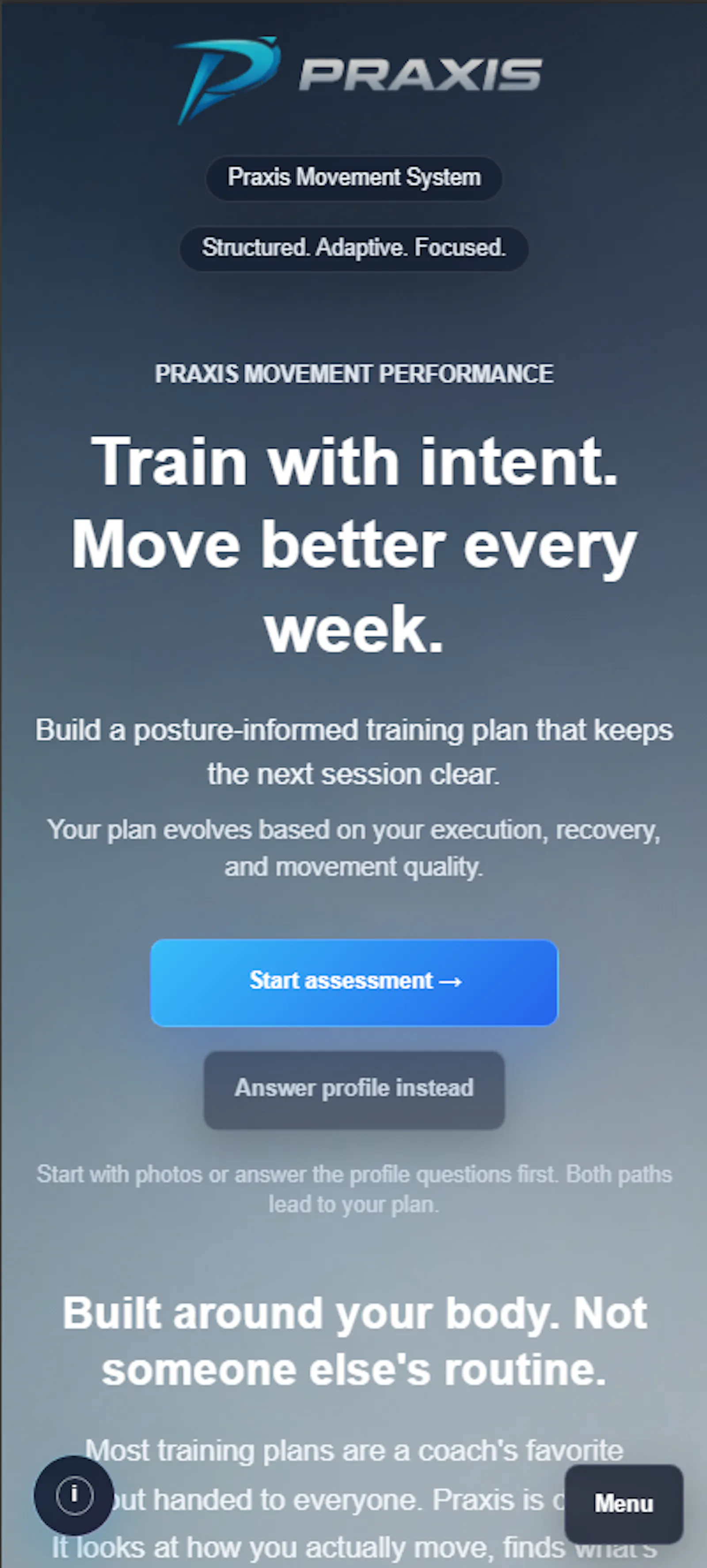 Praxis Movement Performance screenshot 2