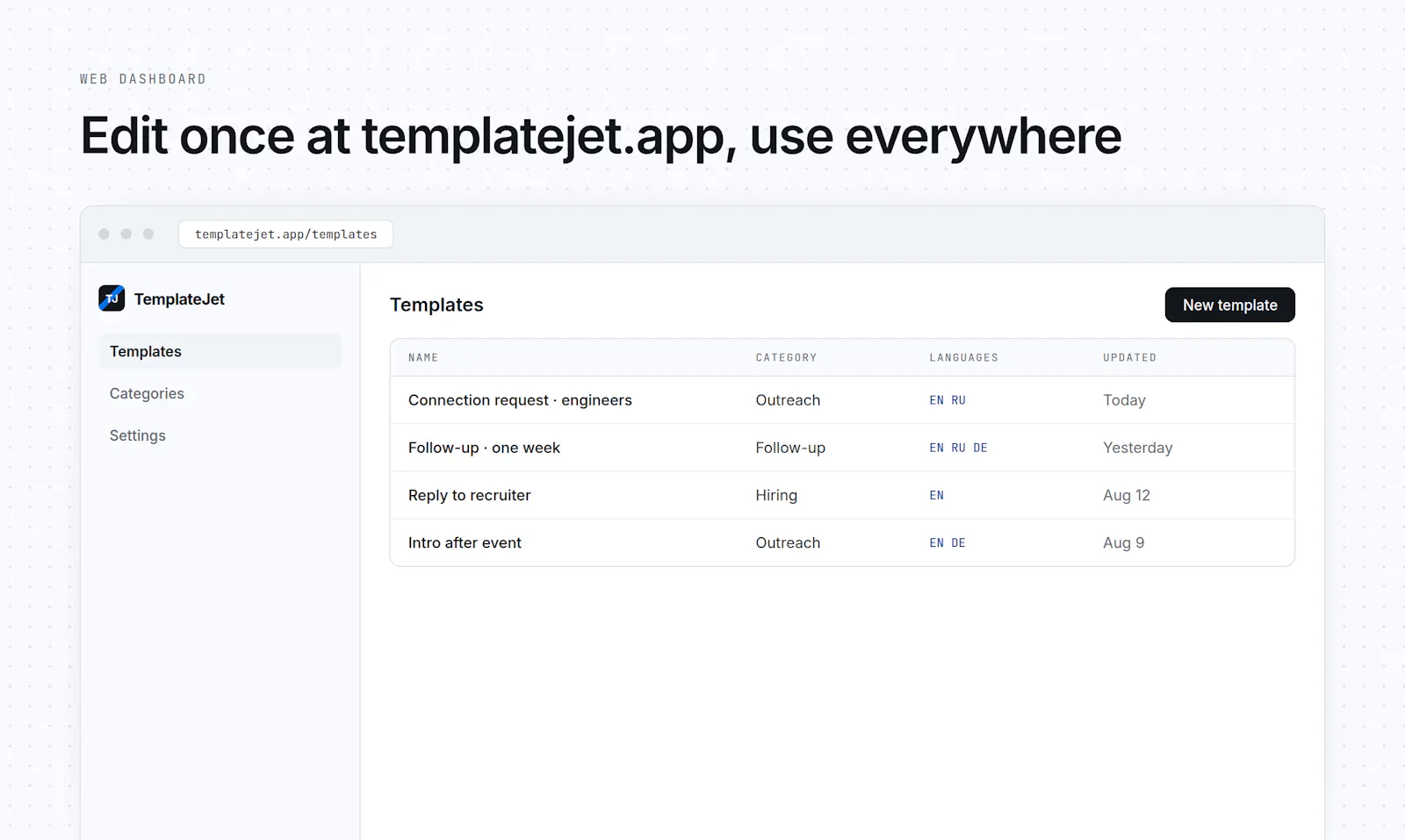 TemplateJet screenshot 6