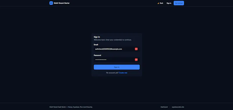  Supabase Multi-Tenant SaaS Next.js  screenshot 3