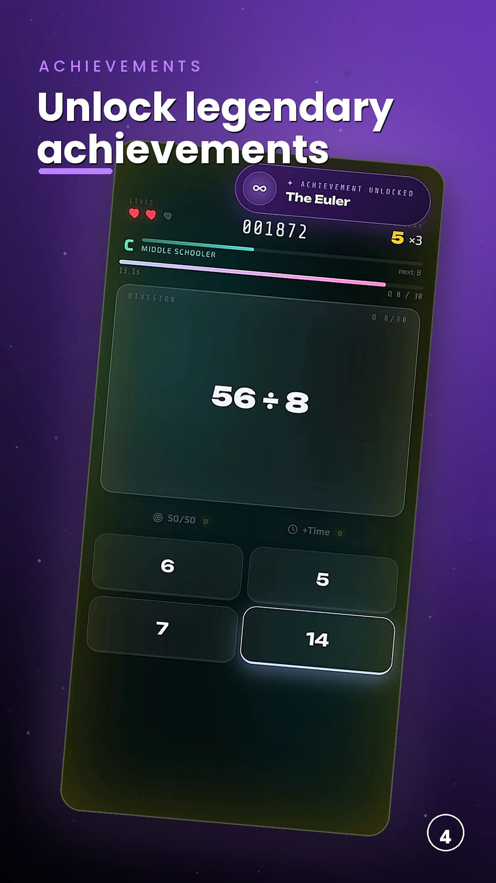 Math Combat: Mental math screenshot 1