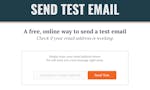Send Test Email image