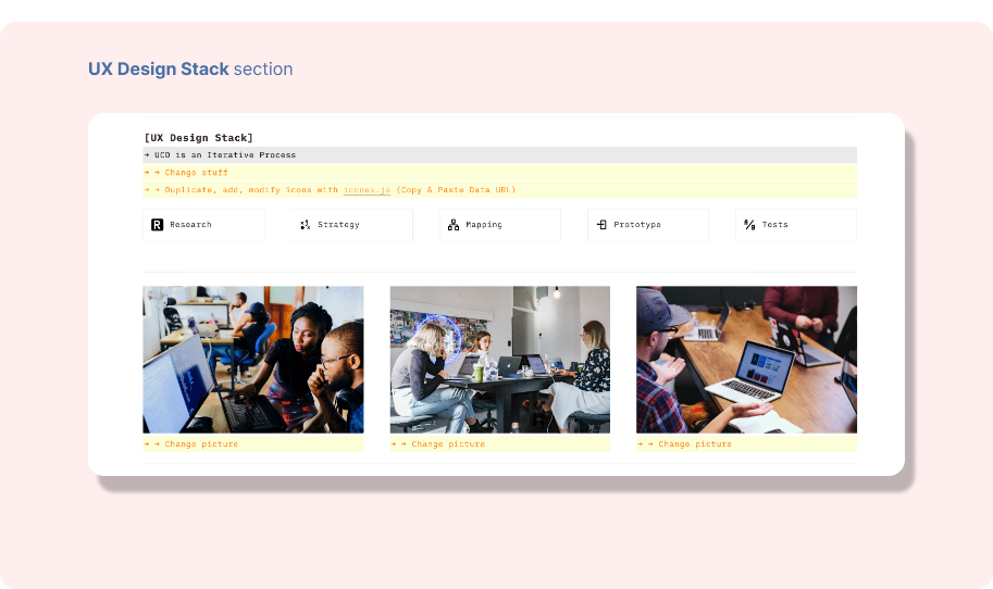 Trang đích thiết kế UX tối thiểu media 3