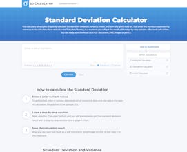 Standard Deviation Calculator gallery image
